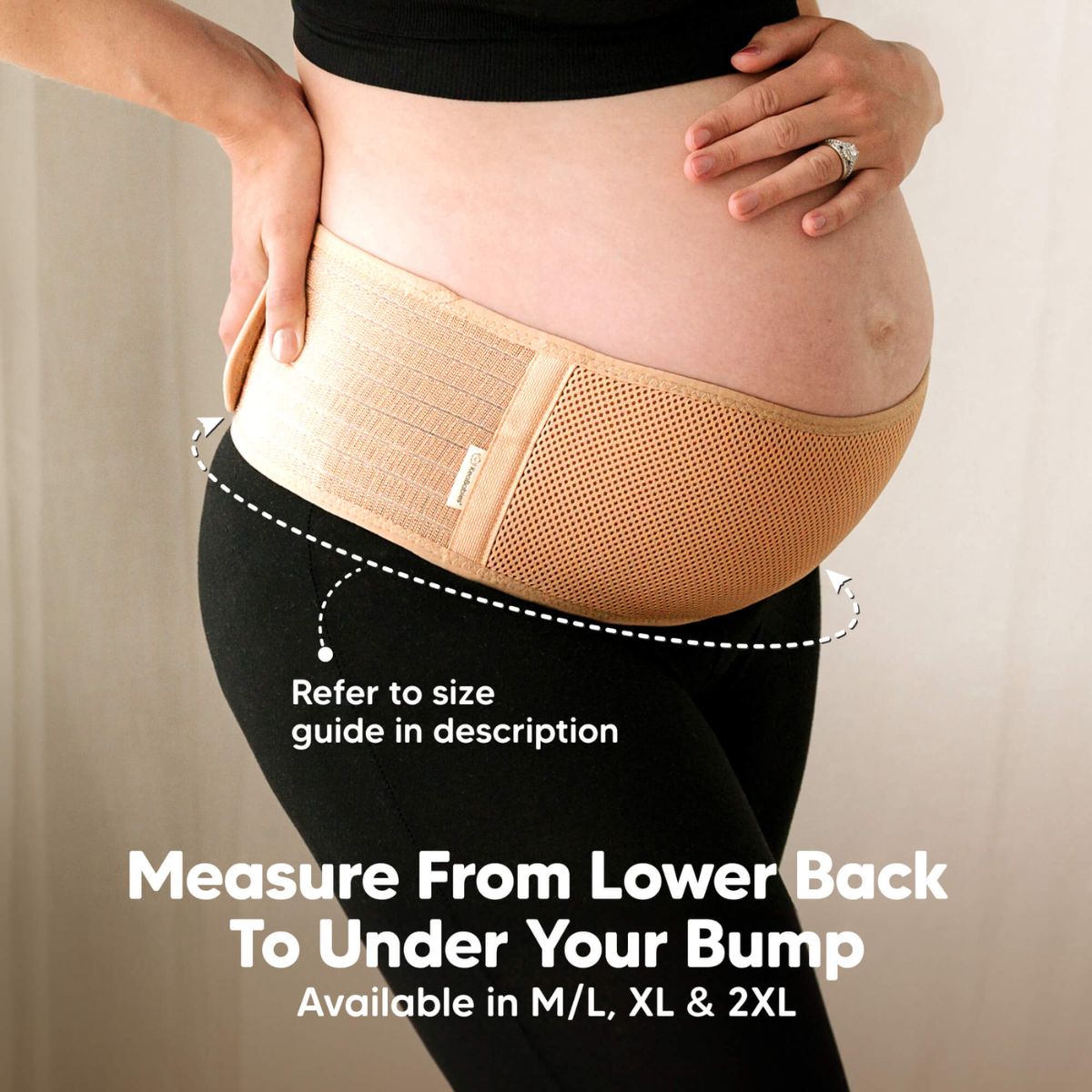 Cinta de Suporte Para Gestantes KeaBabies Ease Midnight Black

 - 360° Ergonomic Pregnancy Support